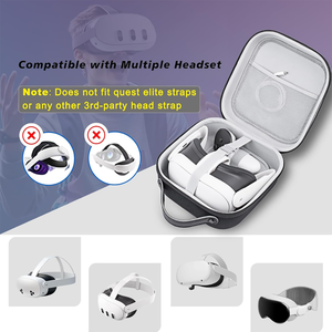 Étui de transport rigide en EVA pour Meta <span class=keywords><strong>Quest</strong></span> 2 3 3S <span class=keywords><strong>Vision</strong></span> Pro, antichoc, anti-poussière, sac de rangement pour casque VR, boîte de voyage - Product Image 5