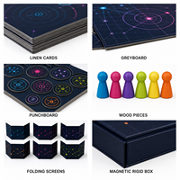 Jeu de société personnalisé sur le thème des déductions sociales, en papier écologique à faible impact carbone, portable, pour grands groupes, jeu de société de fête, carte pliable à quatre panneaux
