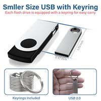Gadget Baru Keren Mini USB Flash Drive USB2.0/3.0 16GB Metal USB Logo Custom MOQ Rendah Flash-card 1TB 3.2 Kecepatan Super Tinggi