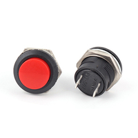 Interrupteur à bouton-poussoir momentané 12 volts, interrupteur à bouton-poussoir rond, interrupteur à bouton-poussoir mécanique