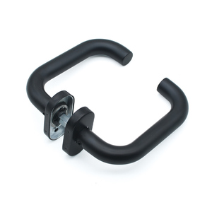 มือจับประตูสีดำสแตนเลส304ฐานรูปไข่มือจับประตูแบบพิเศษที่ทันสมัยสำหรับประตูกรอบแคบ - Product Image 5