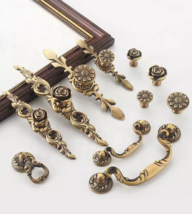 Hot Sale Solid Brass <strong>Antique</strong> Handle Kitchen Cabinet Handles <strong>Drawer</strong> <strong>Knobs</strong> - Product Image 1