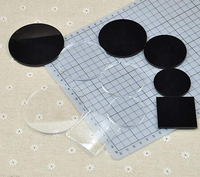 Disques ronds en plexiglas, avec Base transparente, en acrylique, pour affichage