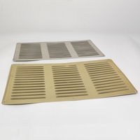 Grille de ventilation rectangulaire en aluminium multicolores, fabrication de tôles, panneau de ventilation à persiennes en aluminium