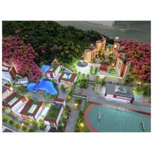 Modello di Campus Scolastico Moderno, Modello Architettonico in Scala, Diorama Educativo per Progetti Immobiliari e Campus - Product Image 1