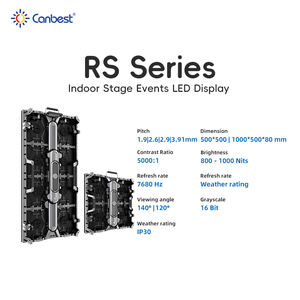 Canbest 7680hz p1.9 p2.3.9 p2.3.9 מים חיצוני מקורה, שלב השכרת pantallas הוביל מסך קיר וידאו - Product Image 3