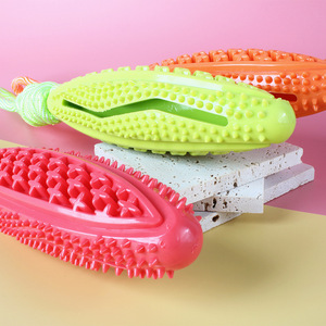 Juguete de cuerda para masticar para perros, material TPR, limpieza de dientes, cuidado dental, juego interactivo para perros y gatos - Product Image 1