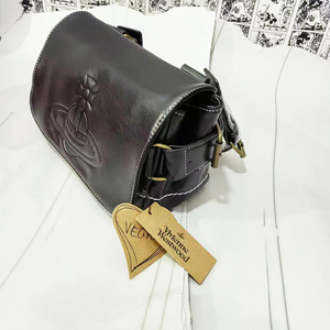 Sac messager en cuir ciré, sac messager moto vintage unisexe, sac bandoulière grande capacité - Product Image 3