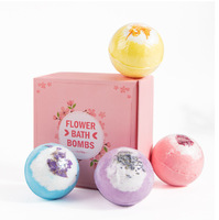 Coffret Cadeau de Bombes de Bain Effervescentes Artisanales de Luxe à Marque Blanche – Naturelles, Véganes et Relaxantes