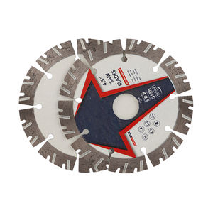 <span class=keywords><strong>Lame</strong></span> de <span class=keywords><strong>scie</strong></span> diamantée segmentée à dents larges de 190 mm de qualité industrielle OEM, finition revêtue de Ti, pour la découpe/le rainurage du béton mural - Product Image 1