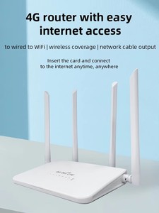 Routeur <span class=keywords><strong>WiFi</strong></span> 4G LTE R103-CAT7 (B42 & B43) 150 Mbps avec pare-feu, 4 antennes externes, emplacement SIM Type-C pour usage domestique - Product Image 4