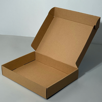 Vente en gros de grandes boîtes postales en carton brun pour vêtements Boîtes d'emballage d'expédition en carton ondulé imprimées avec votre logo personnalisé