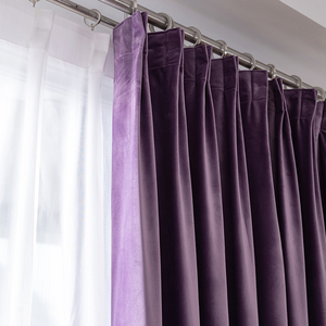 <span class=keywords><strong>Tende</strong></span> in Velluto Viola Stile Europeo DaiRui per <span class=keywords><strong>Soggiorno</strong></span> e Camera da Letto, Nuove <span class=keywords><strong>Tende</strong></span> Oscuranti Nordiche Semplici e Moderne Personalizzabili - Product Image 4