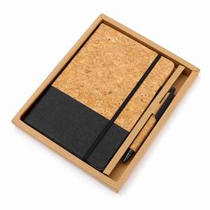 Promotional A5 Stationery Set <b>Note</b> <b>Book</b> Pen Cork Notebook for Business - Product Image 1