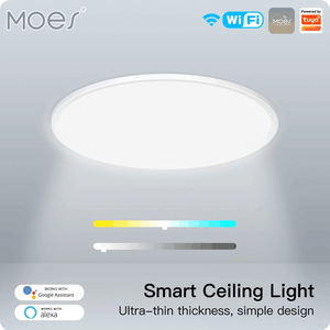 Luz de techo inteligente WiFi, ultrafina, ahorro de energía, RGB, iluminación regulable, lámpara LED, aplicación TUYA, Control remoto, voz, <span class=keywords><strong>Google</strong></span>, <span class=keywords><strong>Alexa</strong></span> - Product Image 2