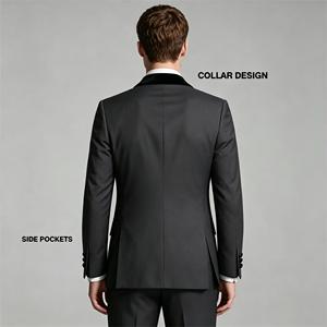 Custom Equestrian Clothing Men's Jackets R Performance Full Plus Size Slim-Fit Wedding Button Fly Equesrtian Show Jacket - Product Image 4