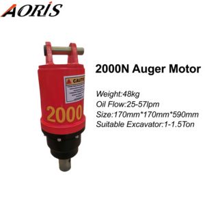 Op maat gemaakte prijs-graafmachine-aanbouwdelen hydraulische grondboor voor 1-1,5T minigraver - Product Image 3