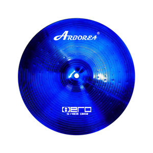 Arborea Fábrica Atacado de alta qualidade Blue Alloy Cymbal Set 14'hihat + 16'crash + 18'crash + 20'ride + cymbal Bag para Bateristas - Product Image 6