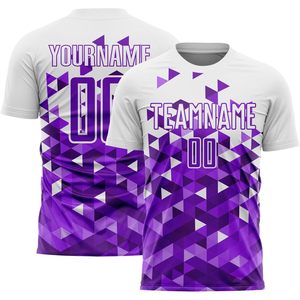 เสื้อฟุตบอลแบบกำหนดเองสำหรับผู้ชายและเยาวชน ระบายเหงื่อได้ดี คอกลม พิมพ์ลายทีมและหมายเลข ชุดกีฬา - Product Image 1
