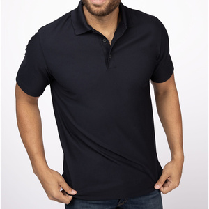 Camisa de Manga Corta para Hombre, Mezcla de Poliéster Sólido, Transpirable, Tejido de Punto, Corte Regular, Informal, Moda de Verano, Prenda Personalizada - Product Image 6