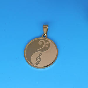 Qiandi נירוסטה יין-יאנג טרבל ויאנג טרבל תליון די אביזרים תכשיטים - Product Image 3