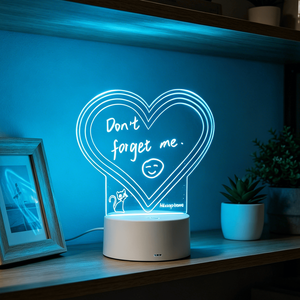 Lampe de nuit LED 3D lumineuse effaçable avec contrôle tactile, design personnalisable pour l'éclairage de la pièce - Lampe intelligente créative moderne à faire soi-même - Product Image 2