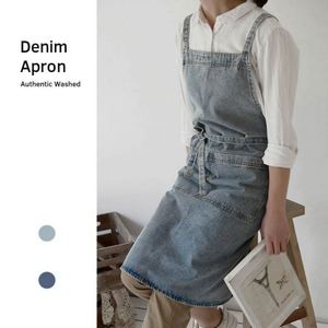 Elegant Unisex Bib Cotton <b>Apron</b> Without Pockets Sanitary Durable Breathable <b>Chef</b> Uniform for Kitchen Cooking Gardening Painting - Product Image 2