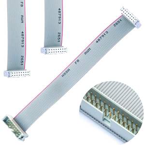 Tcenofoxy Flat Ribbon IDC Cable 16Pin 2.54mm Male to Female 30cm Length for FFC FPC Connectors B0DNJKWZPM - Product Image 1