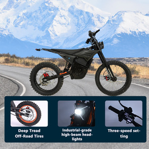 Vélo équipé d'une batterie au lithium 72V, vitesse 65 km/h, moteur sans balais haute puissance offrant 4500W de puissance pour une conduite fluide - Product Image 3
