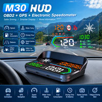M30 OBD2 GPS HUD Tachometer |   Windschutzscheiben-Head-Up-Display, DTC-Code-Löschung, Geschwindigkeitskamera-Warnung, Universeller 12V Auto-LKW-Projektor
