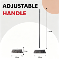 Produits de nettoyage pour la maison, balai en plastique souple PET, balai à soies pour sols intérieurs, brosse de nettoyage ménager, vente en gros