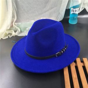 Chapeau Fedora en feutre à large bord en laine, personnalisable avec ruban, pour femmes et enfants, toutes saisons, avec logo – Vente en gros - Product Image 6