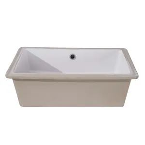 Modern Retangular Bowl Sink Bacia Cerâmica Porcelana Undercounter Bacia Pia Branca