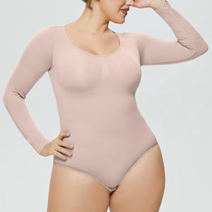 Combinaison de yoga sans couture en nylon pour femmes, très vendue, haute élasticité, tenue de sport pour la salle de sport, body à manches longues, sculptant, antibactérien - Product Image 4