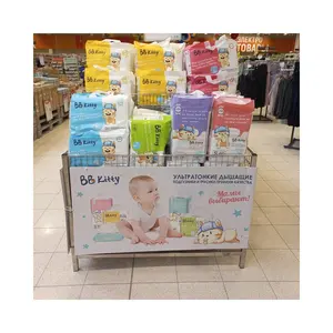 BB Kitty ODM Couche Bebe Jetable Natural A Grand Dyper Grade Leak Guard Prevention Happy Sleepy Disposable Baby Diapers For Baby