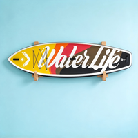 Supports muraux en bois pour planches de surf, support mural pour planches de surf, fonctionnant également comme support pour shortboard, skimboard et longboard