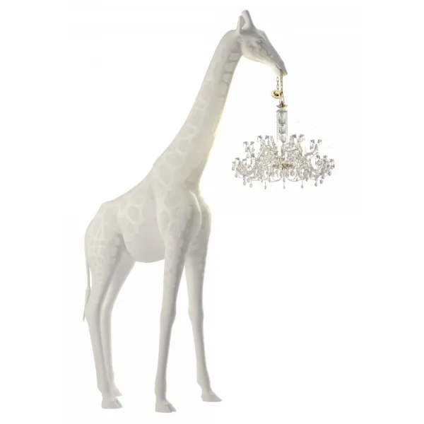 Новый современный белый Жираф для ног комнатная или уличная люстра лампа из смолы стоячая Напольная Лампа из смолы лампы