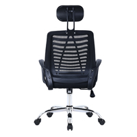 Échantillon Gratuit - Chaise de Bureau Moderne Pivotante à Dossier Haut en Maille Intégrale avec Roulettes et Appui-tête pour Réunions et Visiteurs