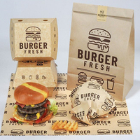 Boîte d'emballage et sac en papier personnalisés pour poulet frit, vente en gros d'usine, boîte d'emballage alimentaire à emporter de qualité alimentaire avec logo, offre spéciale