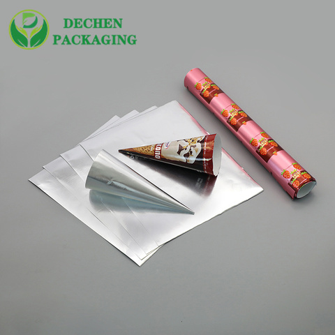 Foil Pack Ice Cream Aluminium Foil Laminated Kraft Paper