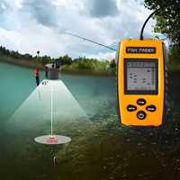 Sonar de pêche sans fil Lucky FF718LIC-W, fréquence 125 kHz, matériau plastique, alimenté par batterie, portée 0,7-45 m, fabriqué en Chine