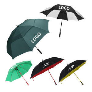 Paraguas de Golf Extra Grande, Resistente al Viento, Doble Toldo, Apertura Automática, Mango de Fibra de Vidrio, Diseño Personalizado, Regalo Empresarial - Product Image 1