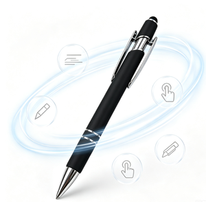 2-in-1 Stylus Touch Screen Pen <b>Metal</b> Ballpoint <b>Roller</b> Pen Smooth Handwriting Signature Pen Promotional Gift Bulk Inventory - Product Image 1