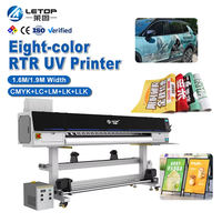 Imprimante grand format LETOP 1.6M 1.9M pour autocollants vinyle, impression UV, bannières sur toile, rouleau à rouleau, machine publicitaire I3200