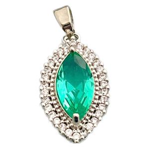 Pendentif Goutte d'eau en Zircon Plaqué Or, Breloque de Collier en Cristal, Bijou Quotidien 1234567, Origine Yiwu, Sertissage Clos Solitaire - Product Image 3
