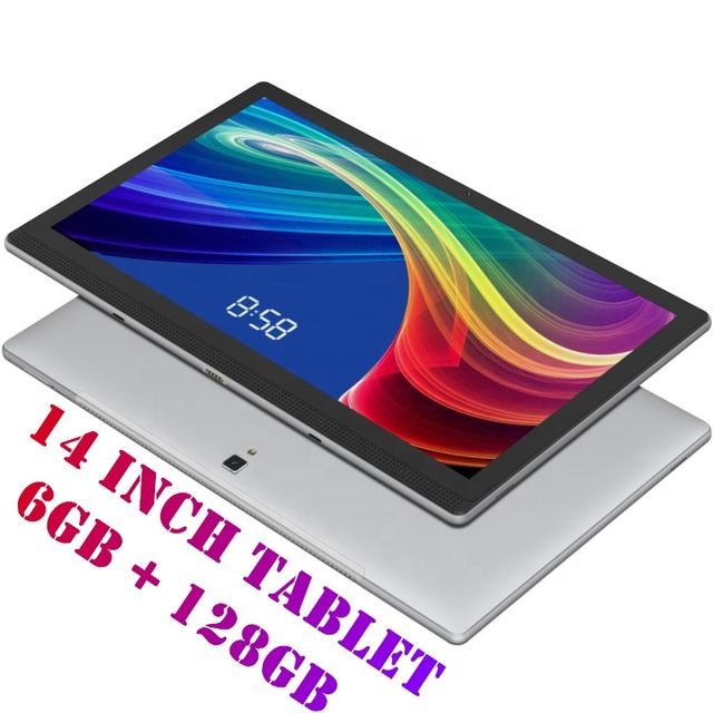 14-Inch Smart Android Tablet PC with Big Touch Screen 2-in-1 4G Calling 6GB RAM 128GB Storage MTK Processor