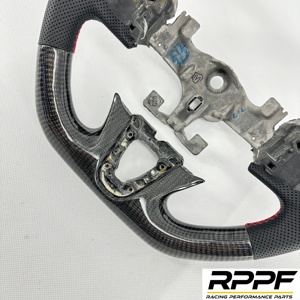 Volant sport en fibre de carbone brillant à fond plat, design populaire Rppf pour Renault Megane 3 3RS Clio4 <span class=keywords><strong>Rs</strong></span> - Product Image 2