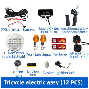 100cm 1000W motore Brushless risciò posteriore asse <span class=keywords><strong>kit</strong></span> con Controller elettrico moto Trike freno a tamburo parti triciclo - Product Image 3