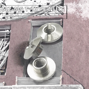 M2 M3 M4 M5 Metrischer Edelstahl <span class=keywords><strong>Carbon</strong></span> T-Typ Schlitz muttern mit Voll gewinde Hochwertige Befestigungs elemente für sichere Verbindungen - Product Image 2