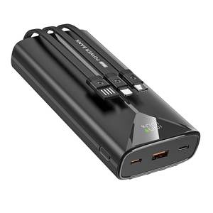 Banco de Energía de 20000mAh con 3 Cables Integrados, Carga Rápida de 22.5W y Pantalla LED - Cargador Portátil de 6 Puertos para Teléfono y Auriculares - Product Image 4